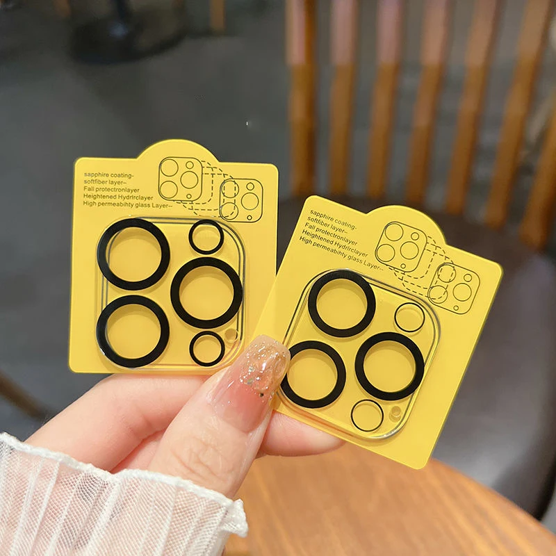 2 uds Protector de lente de cámara para iPhone 16 Pro Max vidrio Protector iPhone 15 11 13 14 Plus 12 Mini 16pro Protector de pantalla de lente - imagen 2