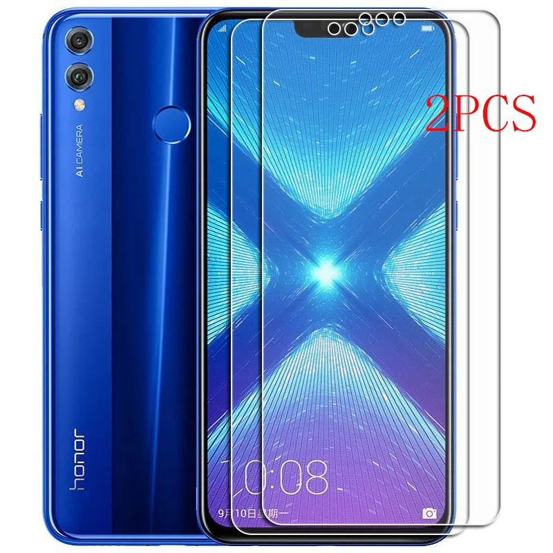 Para Huawei Honor 8X (View 10 Lite) Protector de vidrio templado en JSN-L11 JSN-L21 L22 6,5 pulgadas Protector de pantalla película de cubierta de teléfono