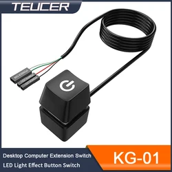 Botón Pulsador PC KG-01 – Interruptor Encendido Externo con Cable