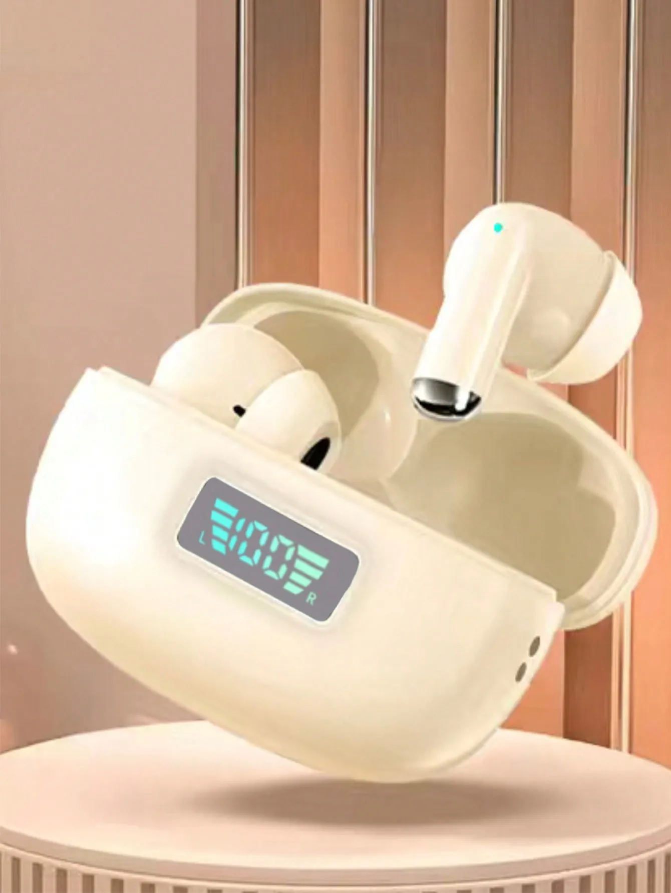 Auriculares inalámbricos TWS con pantalla Digital Y3A, auriculares intrauditivos con tapas de silicona Bluetooth, miniauriculares con pantalla Digital para juegos - imagen 4