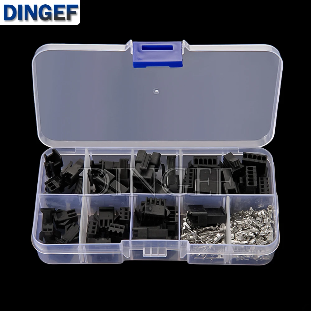 200 Uds SM2.54 Kit Box 2p 3p 4p 5p 2,54mm paso hembra y macho conectores adaptadores cada 5 pares - imagen 5