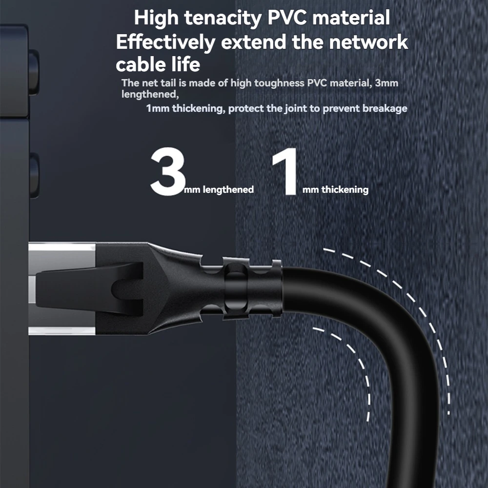 Ethernet Cable Cat6  Gigabit High Speed 1000Mbps Internet Cable RJ45 LAN Cord Shielded Network for Laptop Router PC TV PS5 Xbox - imagen 3