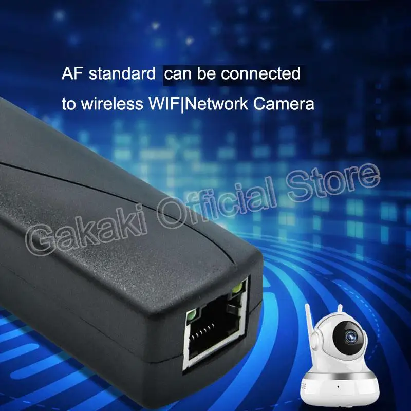 Cable divisor POE, 48V a 12V, 5V, alimentación de salida a través de Ethernet, adaptador de conectores Poe para vigilancia de cámaras de seguridad - imagen 5