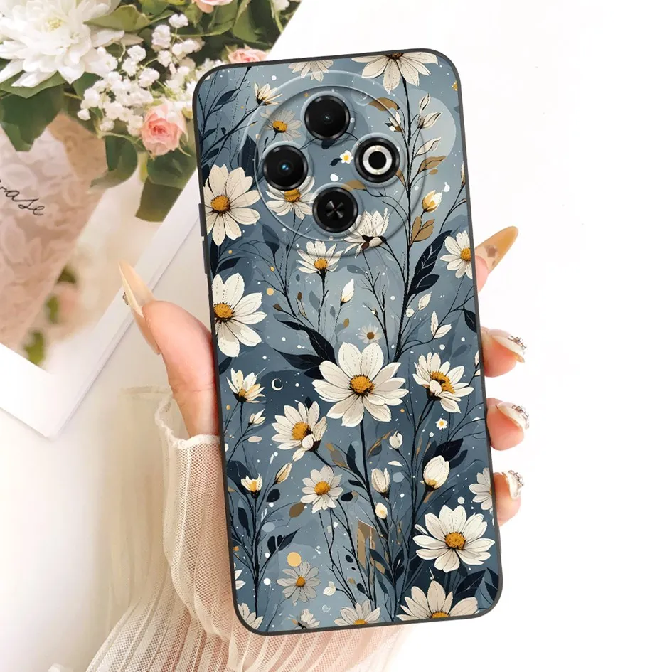 Para Tecno Spark 30C 4G funda de silicona moda atardecer flor pintada cubierta a prueba de golpes para Techno Spark 30 Pro 30Pro Spark30C Shell - imagen 4