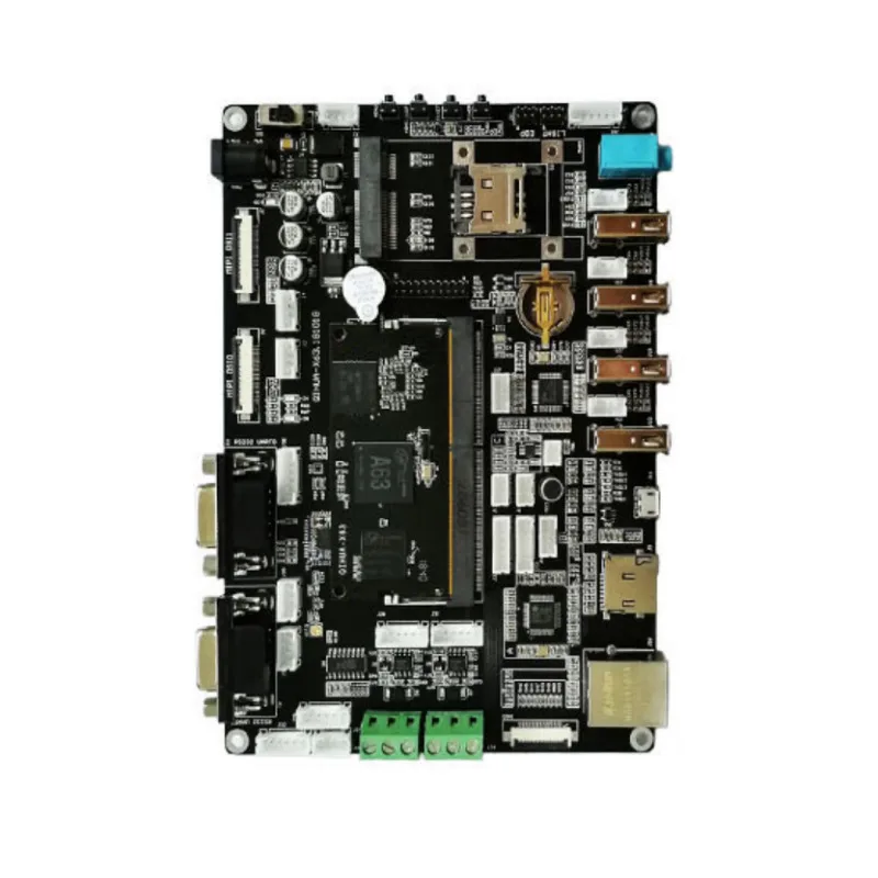 Placa base A63 todo ganador, quad core 64 bits A53, 1,8 g Android, Linux + QT, pantalla dual Mipi, 485, super H6 - imagen 2