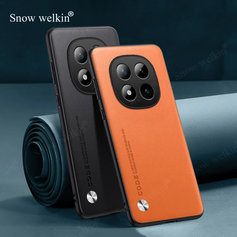 Funda de silicona de cuero PU de lujo a prueba de golpes para Xiaomi Redmi Note 15 Note15 Pro Plus ProPlus Note15Pro + funda trasera para teléfono