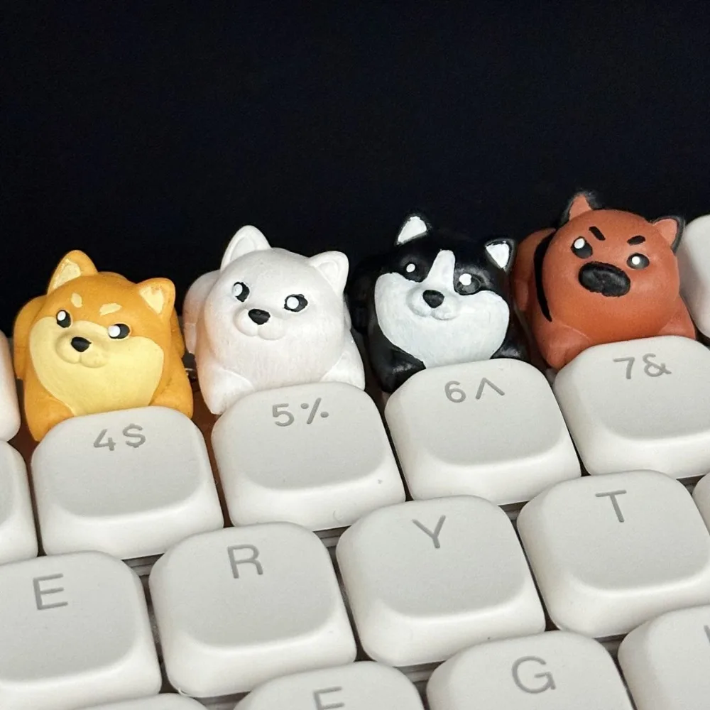 1 teclas lindo animal Shiba Inu cachorro diseño personalizado teclas 1U clave para teclado mecánico - imagen 3