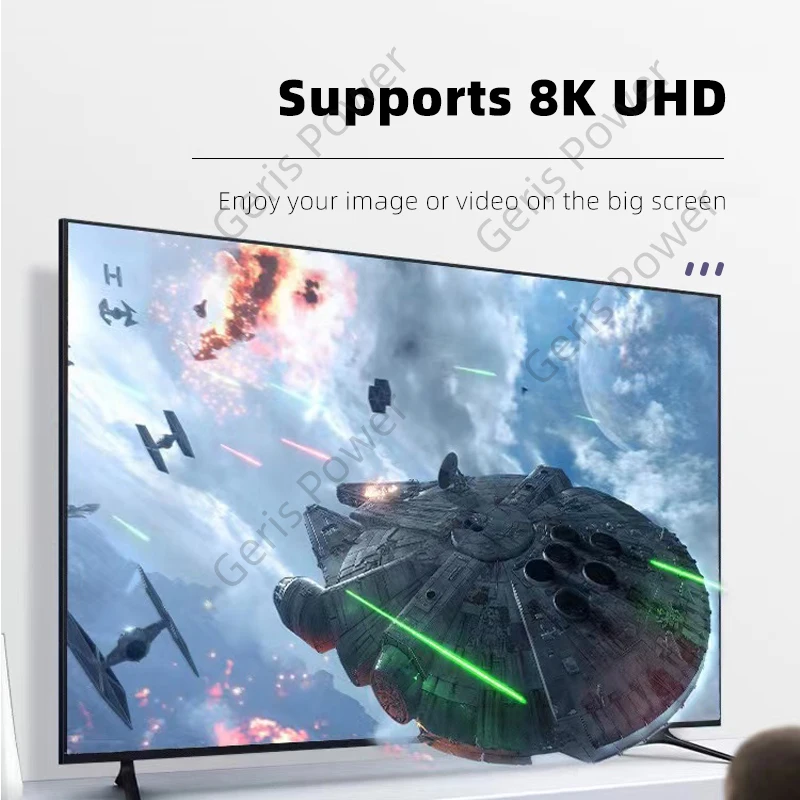 Adaptador UHD 8K @ 60HZ HDTV 2,1, convertidor con ángulo de 360 grados, en forma de U, macho a hembra, Compatible con HDMI, para HDTV, PS4, PS5, portátil - imagen 2