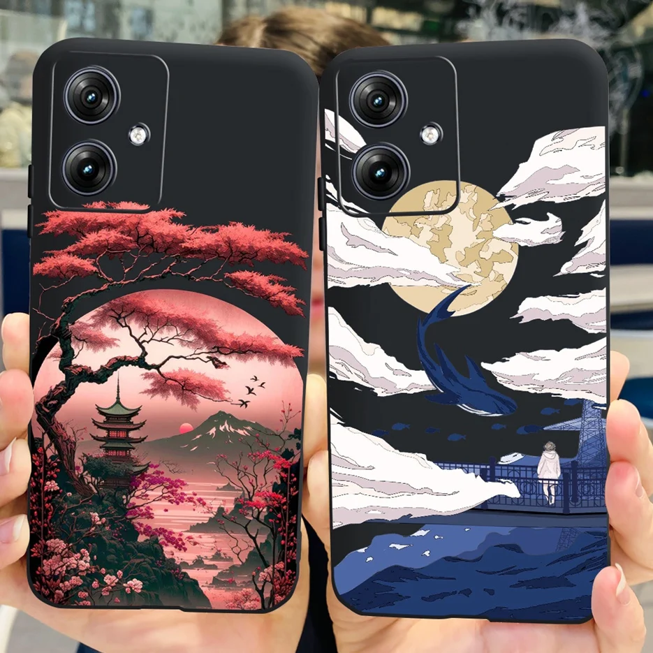 Para Motorola Moto G84 funda XT2347-1 Linda funda pintada de moda funda de silicona suave para Moto G54 G 84 MotoG54 MotoG84 Fundas Coque - imagen 4