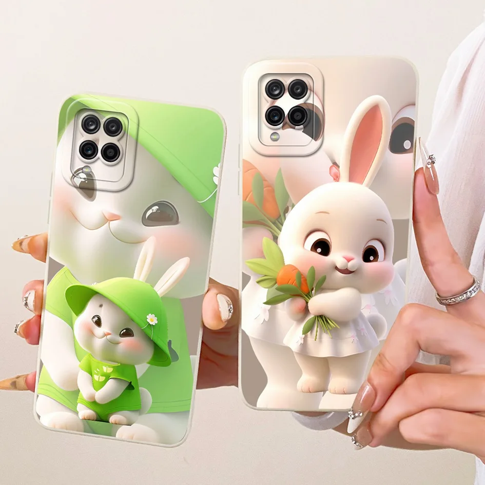 Para Samsung Galaxy A22 4G A22s 5G funda SM-A225F SM-A226B funda de teléfono de silicona suave pintada de lujo para Samsung M22 M32 4G carcasa - imagen 2