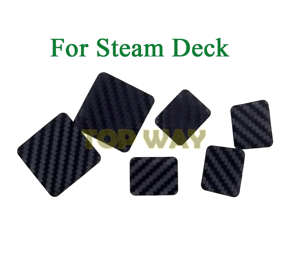 3 juegos de pegatinas para panel táctil de botón trasero de consola para Steam Deck, pegatina antideslizante antiarañazos - imagen 2