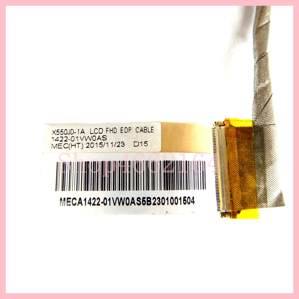 Para Asus X550J X550JK X550JD X550JF K550J FX50J LVDS o EDP cable de vídeo LCD 1422-01VW0AS 1422-01VT0AS - imagen 2