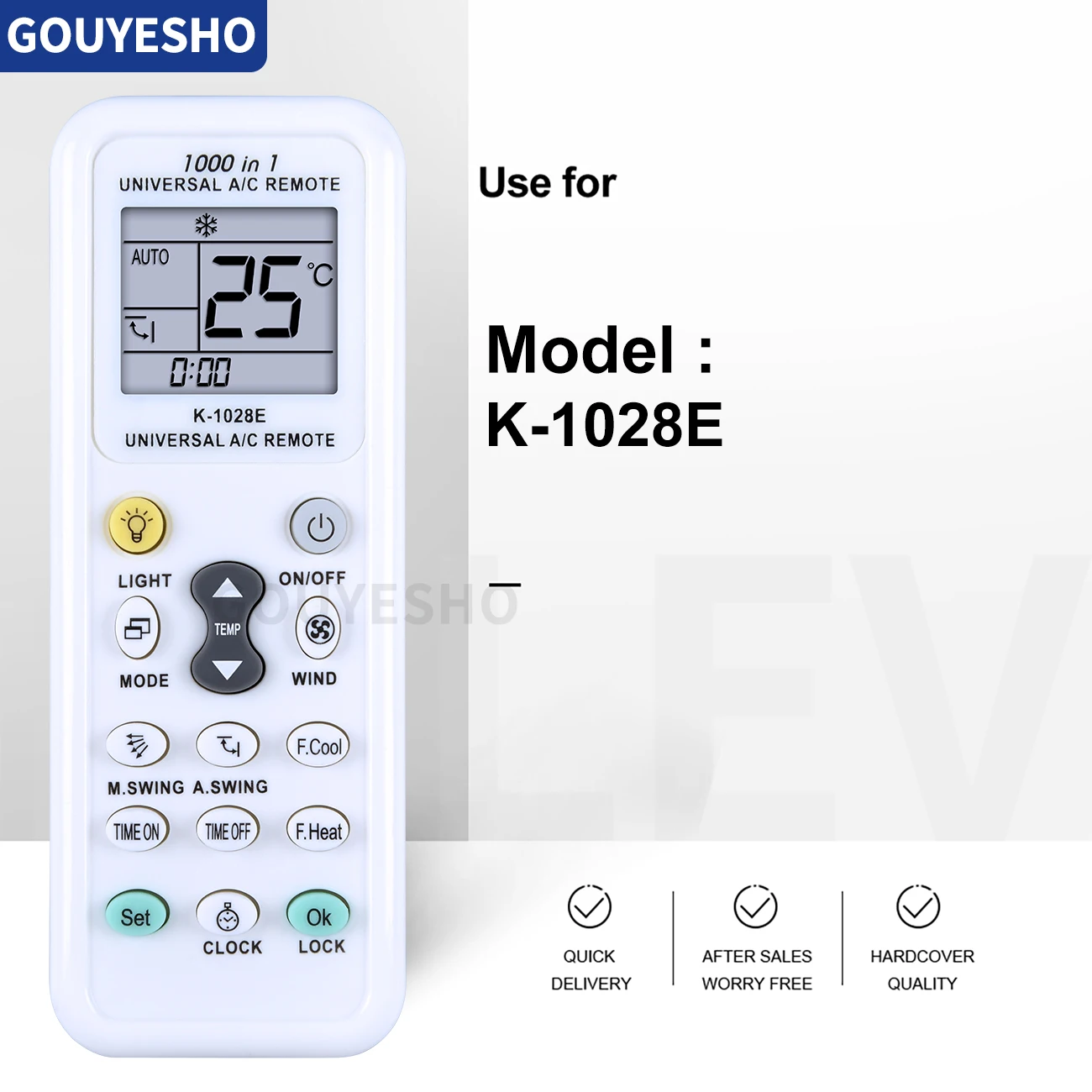 Aire acondicionado inalámbrico Universal 1000 en 1 K-1028E, Control remoto, CA, LCD Digital, nuevo - imagen 4