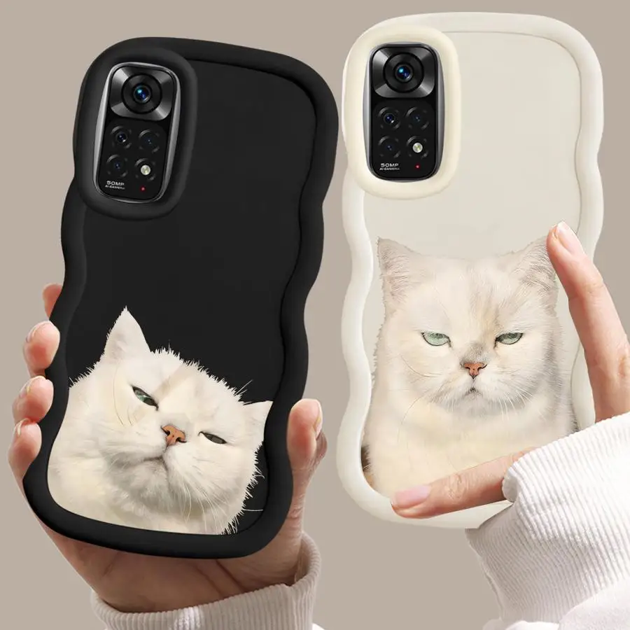 Funda para Xiaomi Redmi Note 13 Pro Plus 12 10S 9 8 9S 11 14 Pro 10 funda de teléfono suave lindo gato