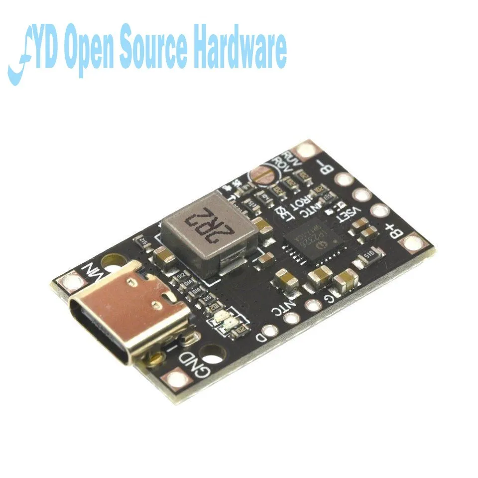 2S 3S tipo C USB BMS 15W 8,4 V 12,6 V 1.5A batería de litio Módulo de carga con soporte equilibrado carga rápida con indicador - imagen 5