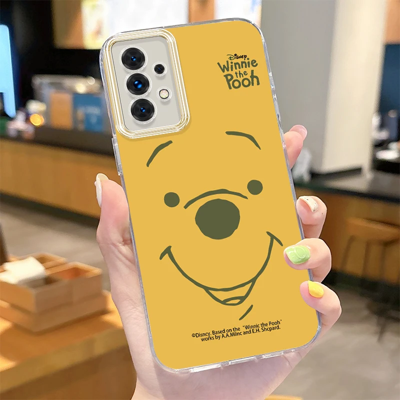 Funda Pooh Bear Shine Camlet para Samsung Galaxy S24 S23 Ultra Plus S21 FE A73 A72 A71 A54 A53 A52 A51 A50 A34 A33 A32 4G 5G - imagen 3