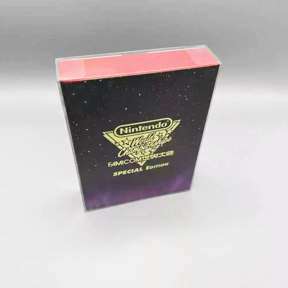 1 caja protectora para SWITCH NS FC FAMICOM, solo campeonato mundial, estuche de exposición transparente HK de Japón, caja de colección - imagen 4