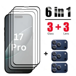 Protector Vidrio Templado iPhone 17 Pro Max y Air – Con Cámara