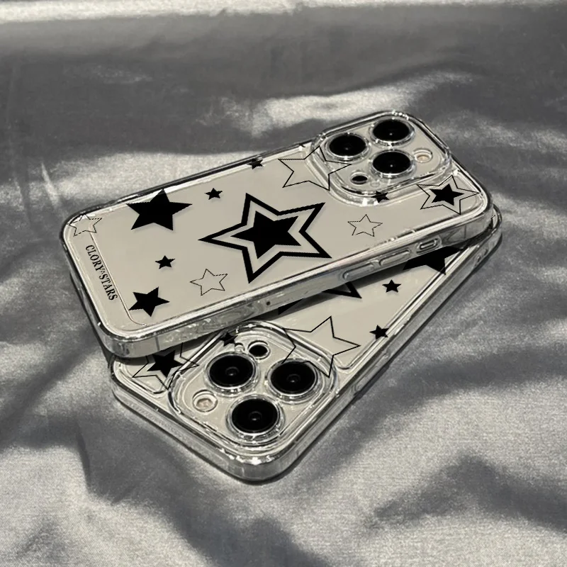 Funda de teléfono transparente con forma de estrella para iPhone 13, fundas de silicona para iPhone 11, 15 16 Pro Max 14 12 X Xs 13pro 16promax 16pro 15promax - imagen 5