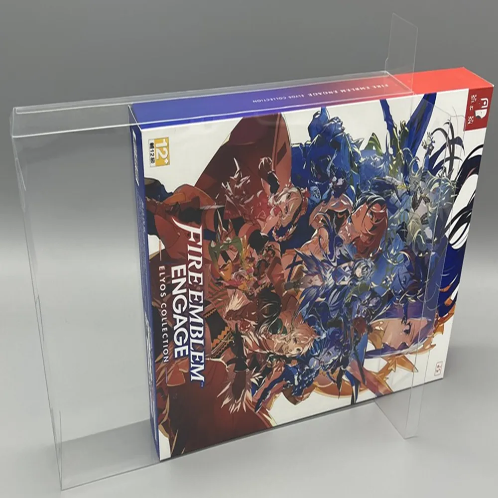 Protector de caja transparente para Nintendo Switch/NS/Fire Emblem Engage/JPN, Cajas de colección, carcasa de juego de almacenamiento TEP, vitrina transparente - imagen 2