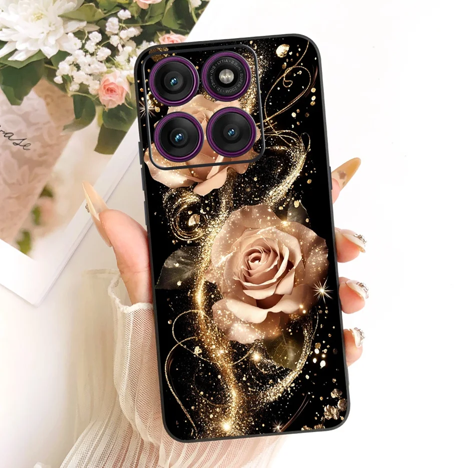 Para Motorola Edge 60 Fusion Case Edge60 S cubierta pintada de caramelo de lujo funda de silicona suave para Motorola Edge 60 Pro Edge60 5G Shell - imagen 2