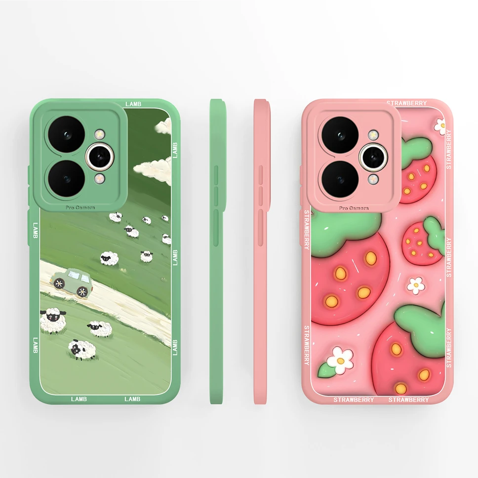 Para Realme 15 Pro 5G Funda encantador oso dibujos animados suave silicona líquida cubierta de teléfono de alta calidad para Realme 15Pro Funda duradera - imagen 4