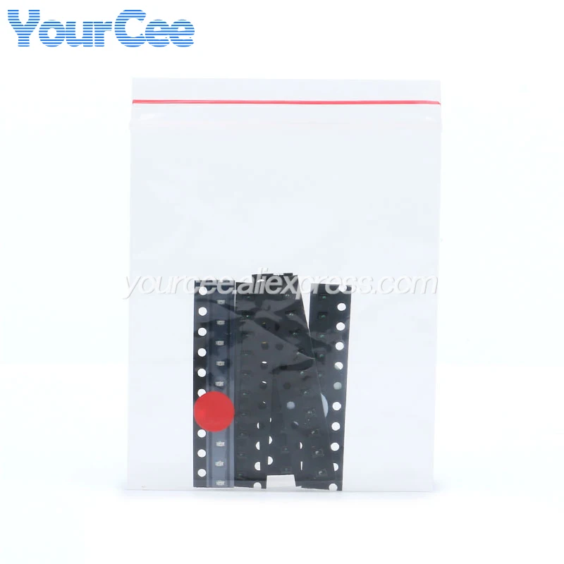 100 uds/50 Uds 1206 0402 0603 0805 SMD Kit de componentes de diodos LED DIY blanco rojo azul verde amarillo súper brillante - imagen 4