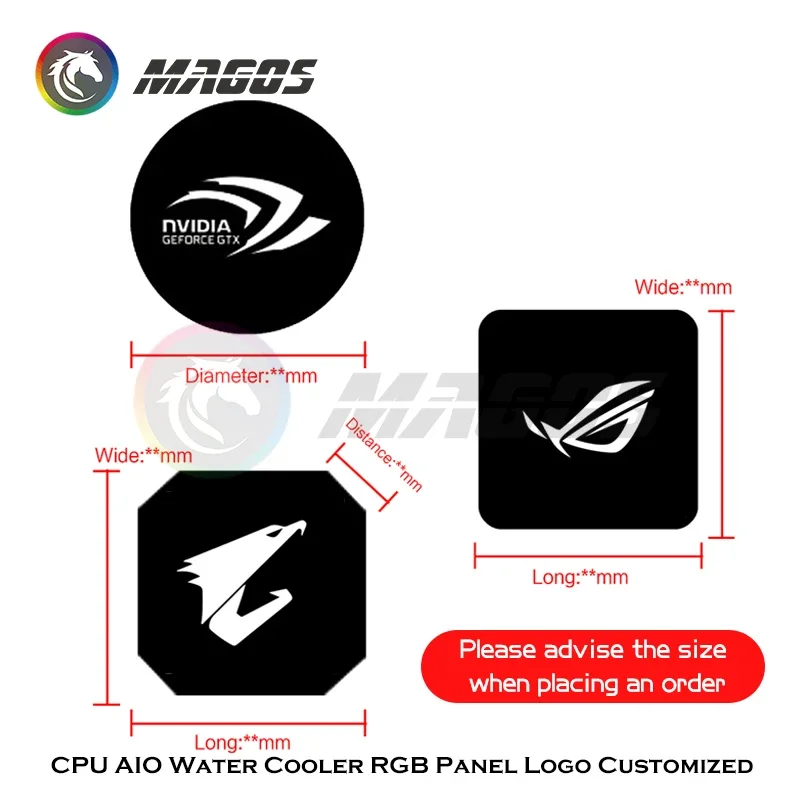 Cubierta de bloque AIO de refrigeración por agua de CPU RGB personalizada, cualquier diseño de imágenes/tamaño Personal a medida, sincronización MOBO de 5V/12V - imagen 2