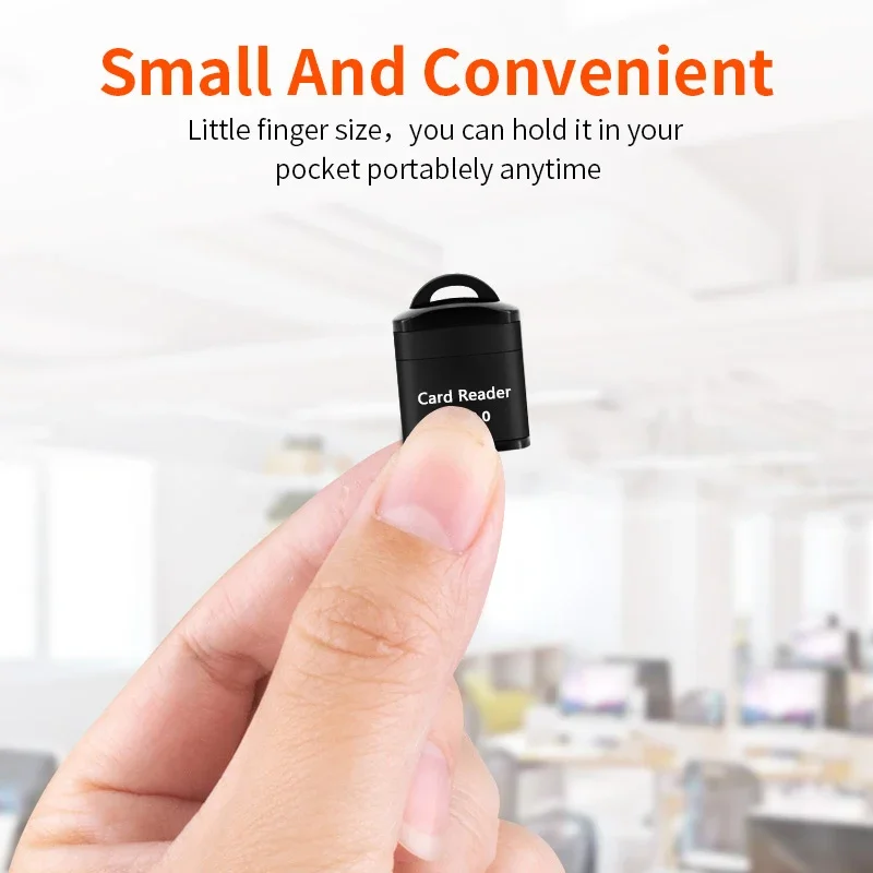 Para lector de tarjetas USB Micro SD/TF USB 2,0 Mini lector de tarjetas de memoria para teléfono móvil adaptador USB de alta velocidad para accesorios de ordenador portátil - imagen 2
