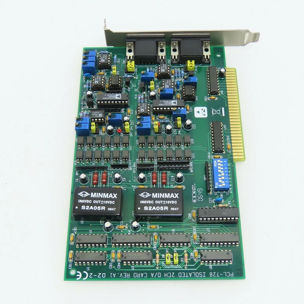 Tarjeta ISA de salida analógica aislada de 2 canales de 12 bits para tarjeta de captura de datos Advantech PCL-728 REV.A1 - imagen 5