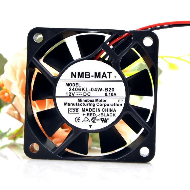 2406KL-04W-B20 para NMB 6mm 60mm ventilador 6015 DC12V 0.10A CPU ventilador de refrigeración silencioso - imagen 2
