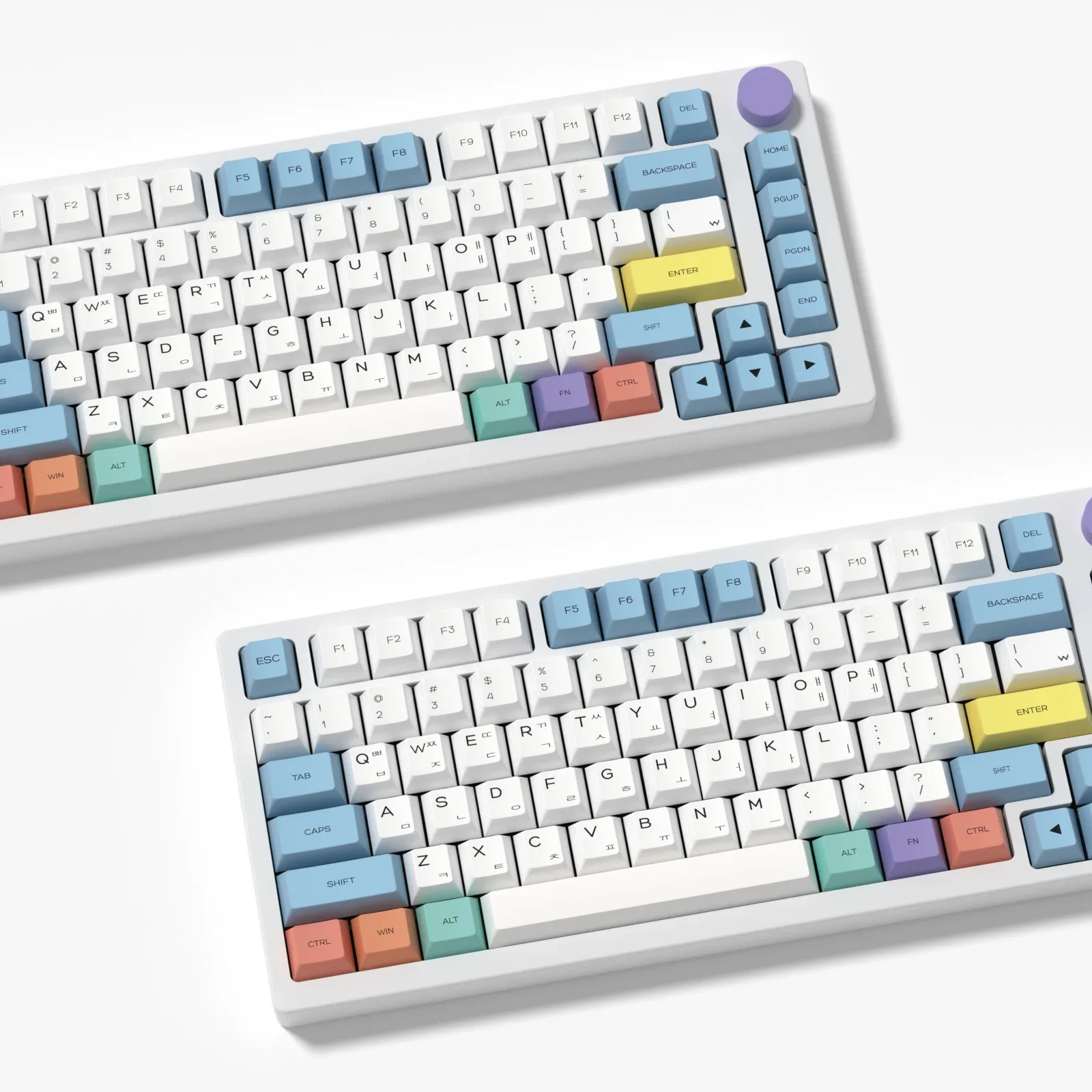 KBDiy-teclas de tiza Pastel para teclado mecánico, teclas PBT coreanas de perfil de cereza, ISO MX Switch, tapa de 144 teclas para aula F87 F108 F99 Pro ACE60 ACE68 RAINY75 AK74 gx87 crush80 raven68 mad 60he ak820 pro - imagen 4
