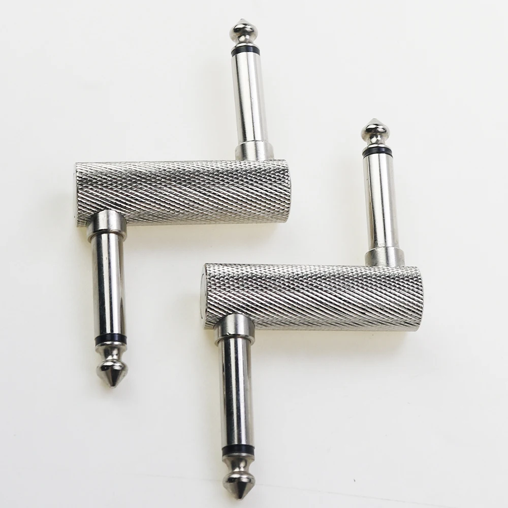 Conector de Pedal de efecto de guitarra, adaptador de Audio tipo Z de 6,35mm, Conector de rosca cromado, 1 unidad - imagen 3