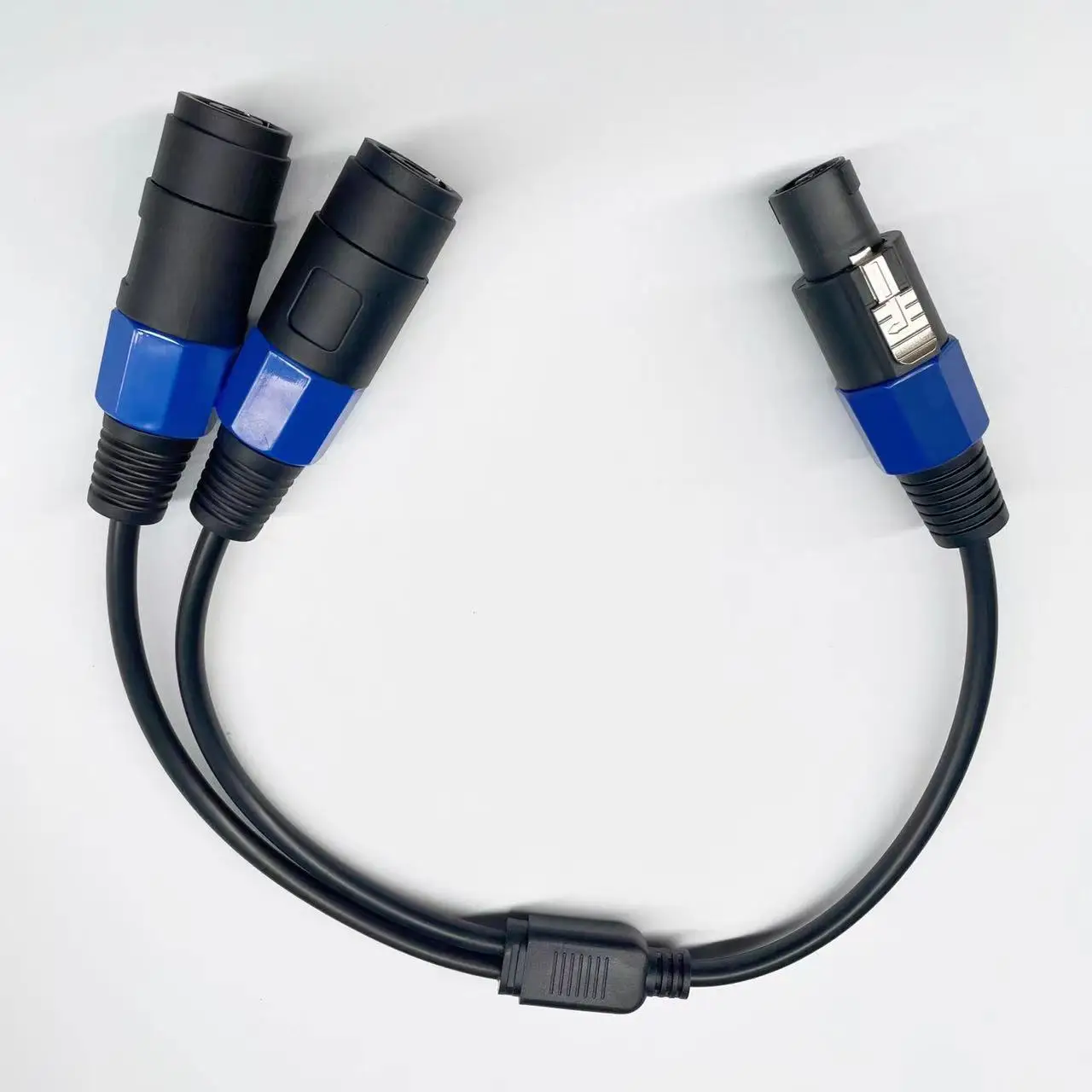 Speakon Splitter 1 a 2 divisor Y Cable altavoz Cable de rotura Speakon hembra macho a doble macho Cable de sonido de extensión 0,5 m - imagen 3