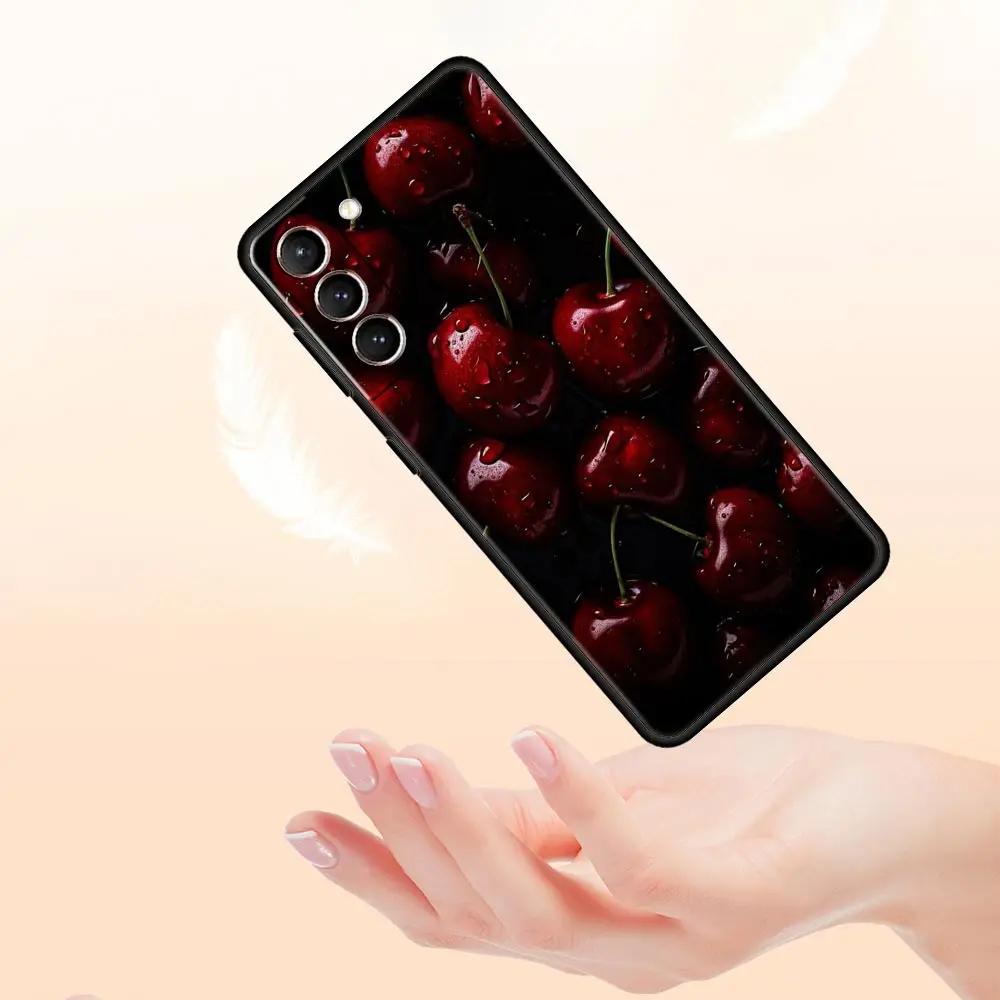 Funda de teléfono con cerezas y frutas para Samsung Galaxy S24 S23 S22 Ultra S20 S21 FE 5G S10 S9 Plus S10E S8 S7 Edge, funda de silicona - imagen 5