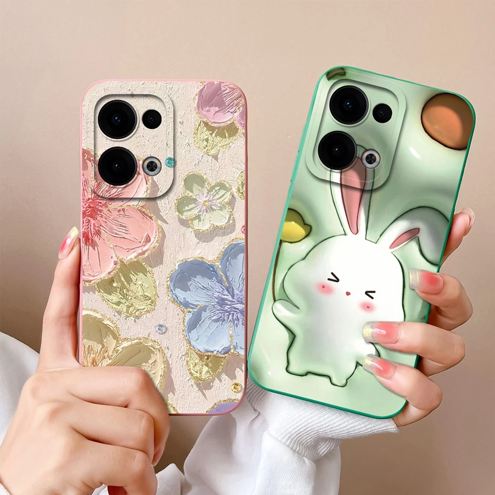 Para Oppo Reno 13 Pro Reno13 5G funda de teléfono estilo creativo protección trasera de silicona suave para Oppo Reno 13Pro Fundas Coque - imagen 3