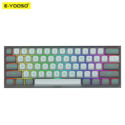 E-YOOSO Hz-61 Teclado Mecánico RGB Gaming USB-C