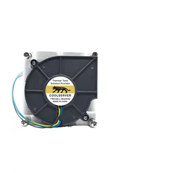 Enfriador de CPU 1U para LGA2011/115X: cobre puro, control de temperatura, ventilador de radiador activo multiplataforma