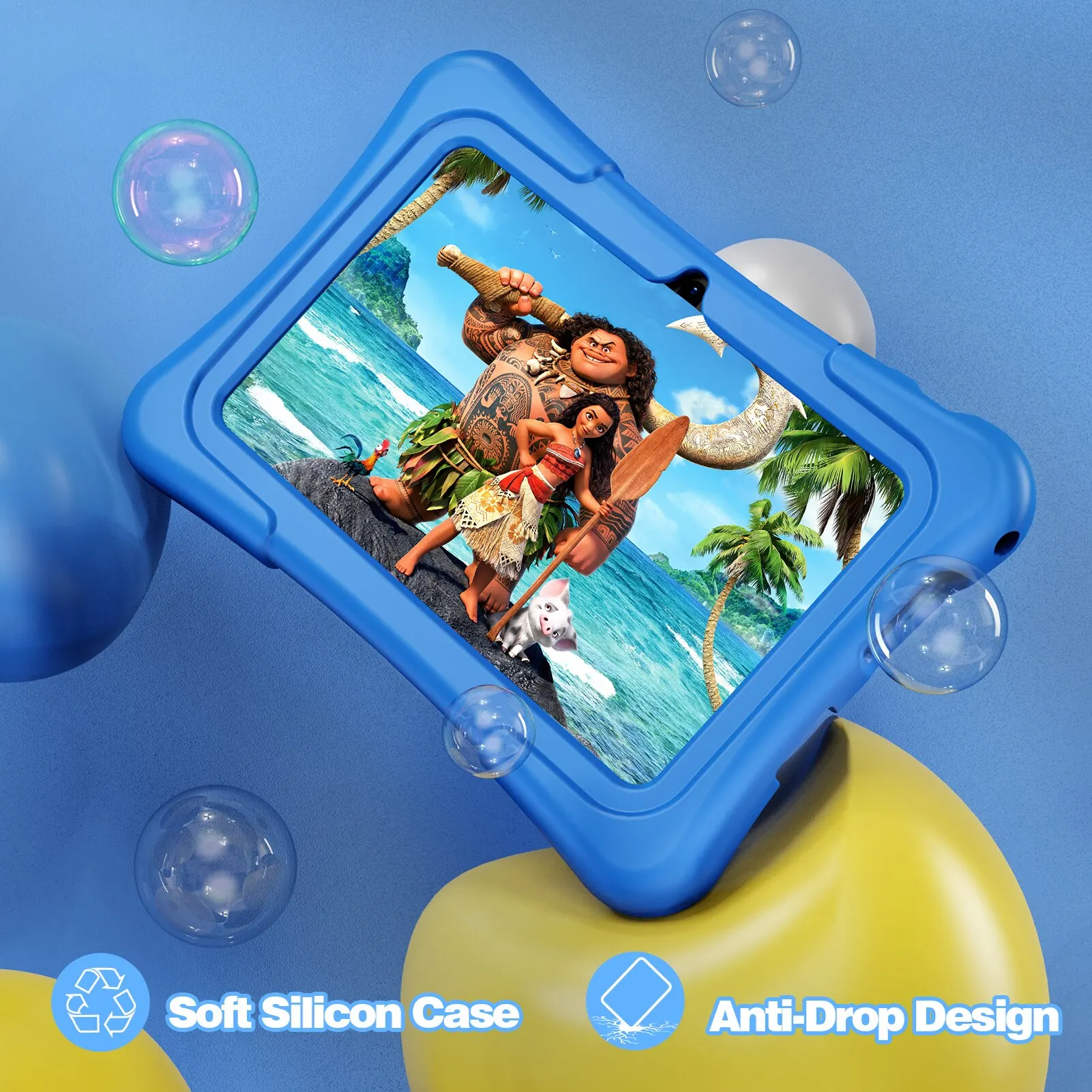 PRITOM Tablet infantil Android WiFi Bluetooth cámara funda resistente - imagen 5