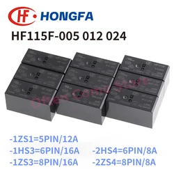 JQX HF115F Relé de Potencia para 5V, 12V y 24V
