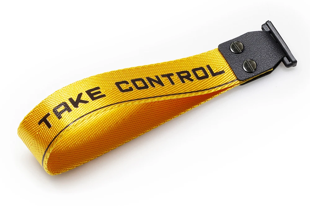 Latenpow Take Control Correa de nailon para teclado mecánico para juegos Correa decorativa pastable en blanco o negro Tornillos de PU Cinta 3M - imagen 2