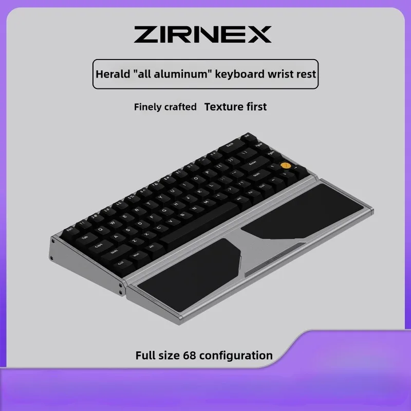 Herald-repos de muñeca de Metal para teclado de eje magnético, aleación de aluminio dividida, soporte de mano, ánodo, teclado antideslizante, accesorios de descanso Plam - imagen 2