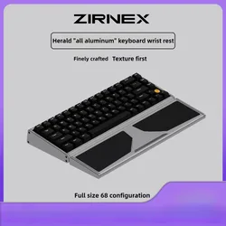 Herald-repos de muñeca de Metal para teclado de eje magnético, aleación de aluminio dividida, soporte de mano, ánodo, teclado antideslizante, accesorios de descanso Plam