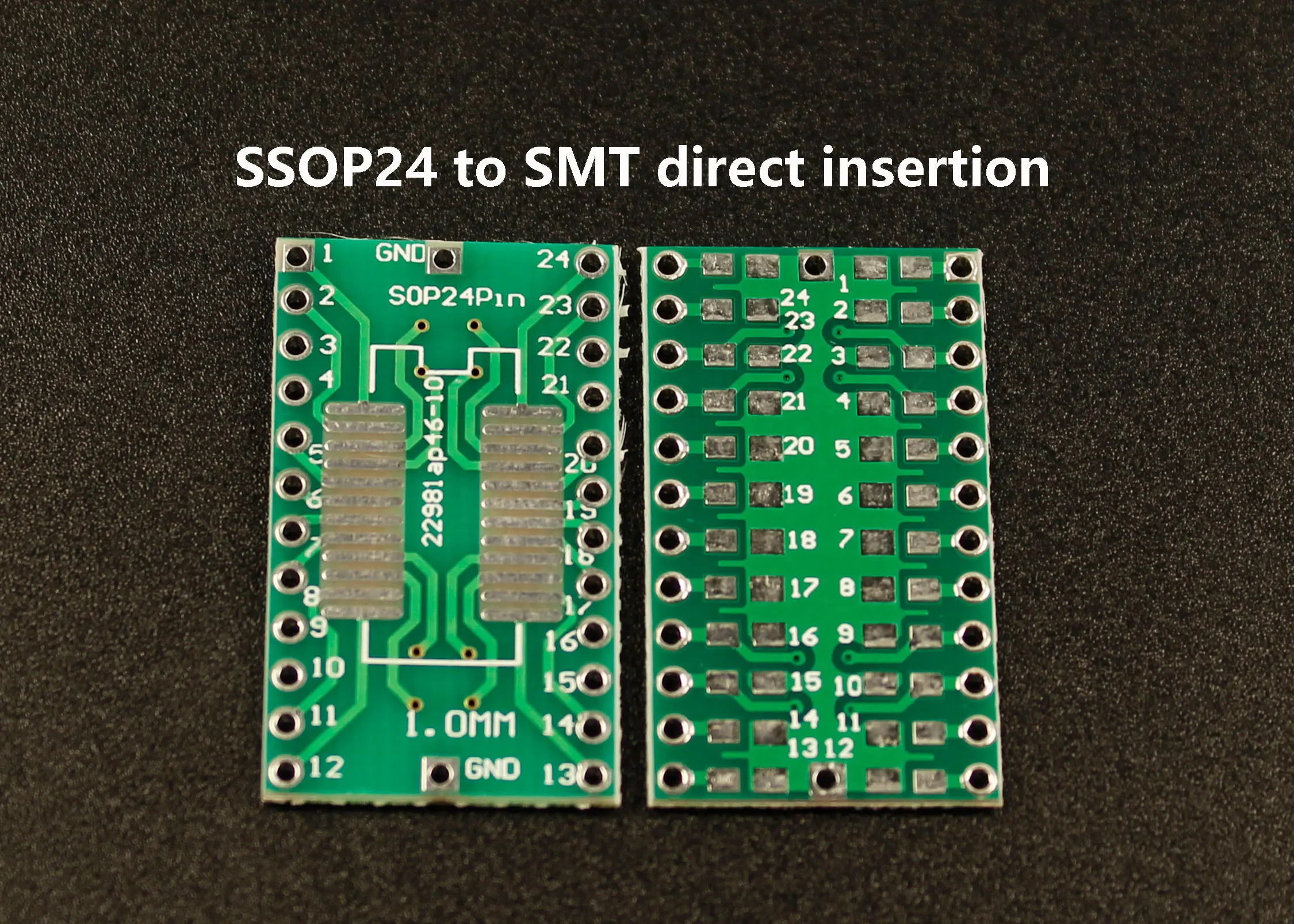 Placa de transferencia DIP Pin, adaptador de paso, 2 piezas, QFN44 48, QFP32, QFN32, SOP24/SSOP24, QFN56/64, SOP56 a DIP24/32/40/48/64/100 - imagen 2