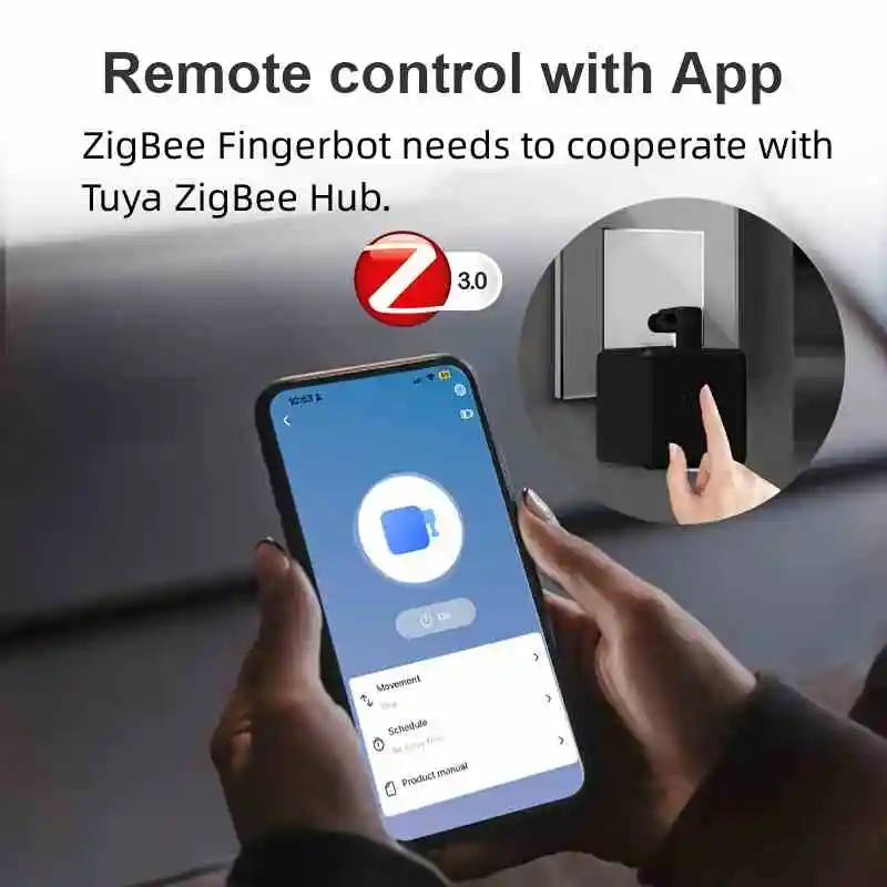 Nuevo Zigbee Smart Fingerbot Plus interruptor pulsador brazos táctiles Fingerbot Tuya Control de vida inteligente funciona con Alexa Google Alice - imagen 5