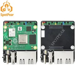 Raspberry Pi Compute Module 4 Placa IO Doble Ethernet Gigabit
