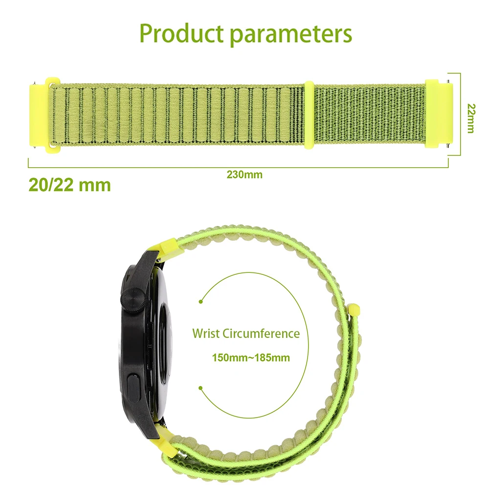 Bandas de nailon tejidas para Suunto RUN/RACE S/OCEAN/VERTICAL/5 9 PEAK PRO 22mm 20mm correa de ajuste rápido pulsera deportiva para hombre y mujer - imagen 3