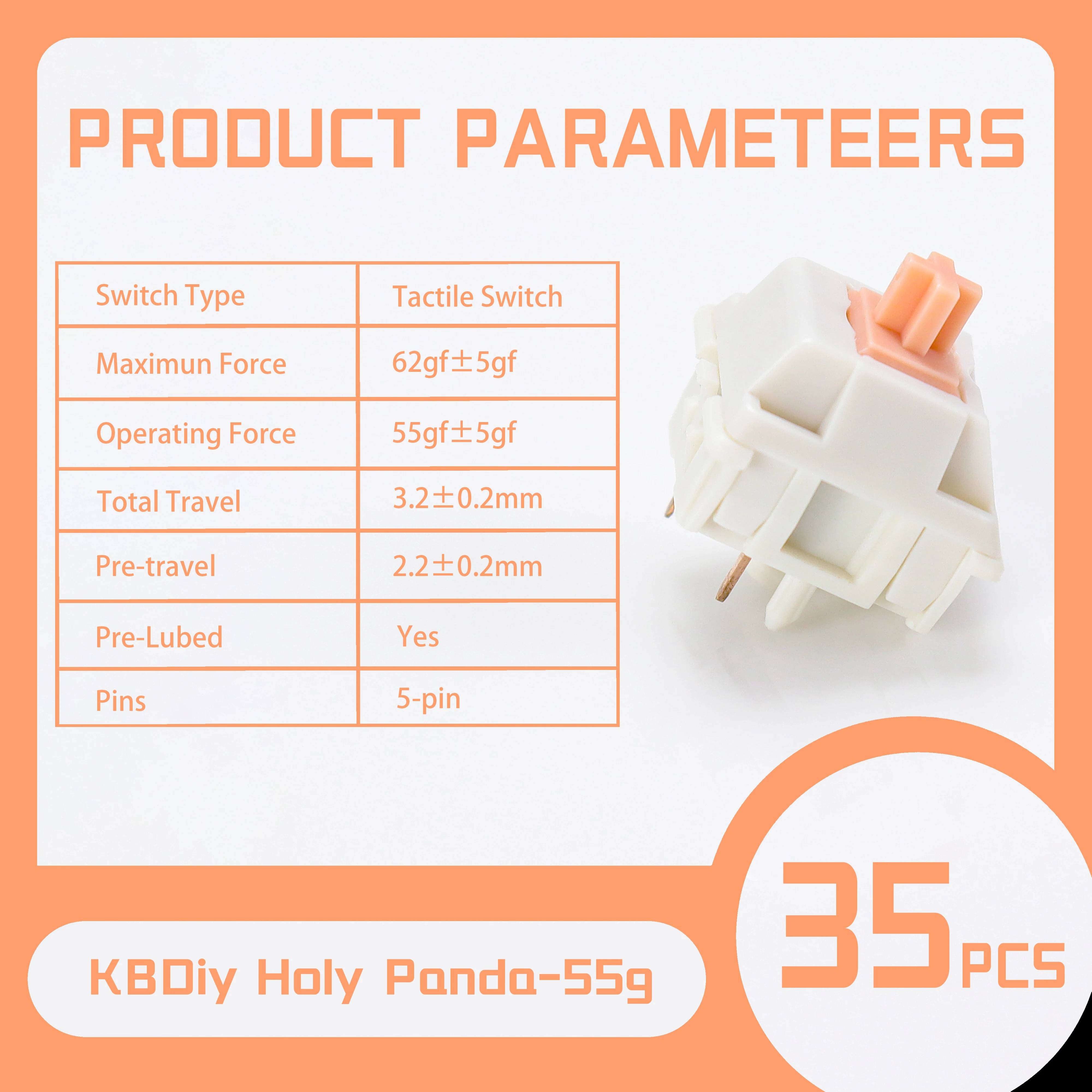 KBDiy Holy Panda-55g