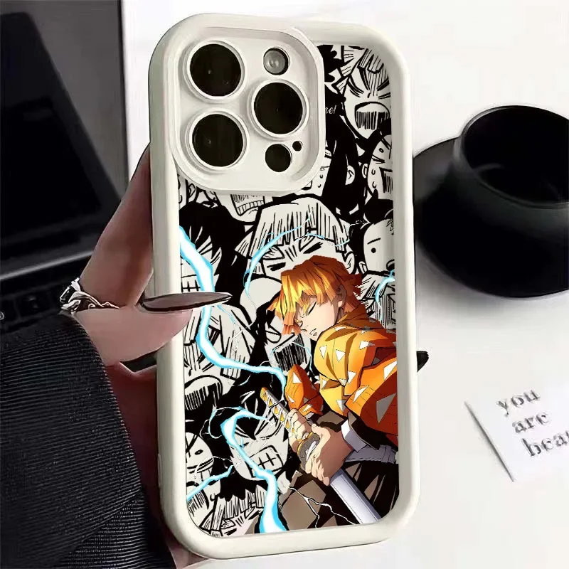 Funda de Anime cómico Demon Slayers para Motorola Moto Edge 60 Fusion 50 Pro 40 NEO G85 G24 G34 G54 G84 G14 G53 E14 G75 funda S - imagen 4