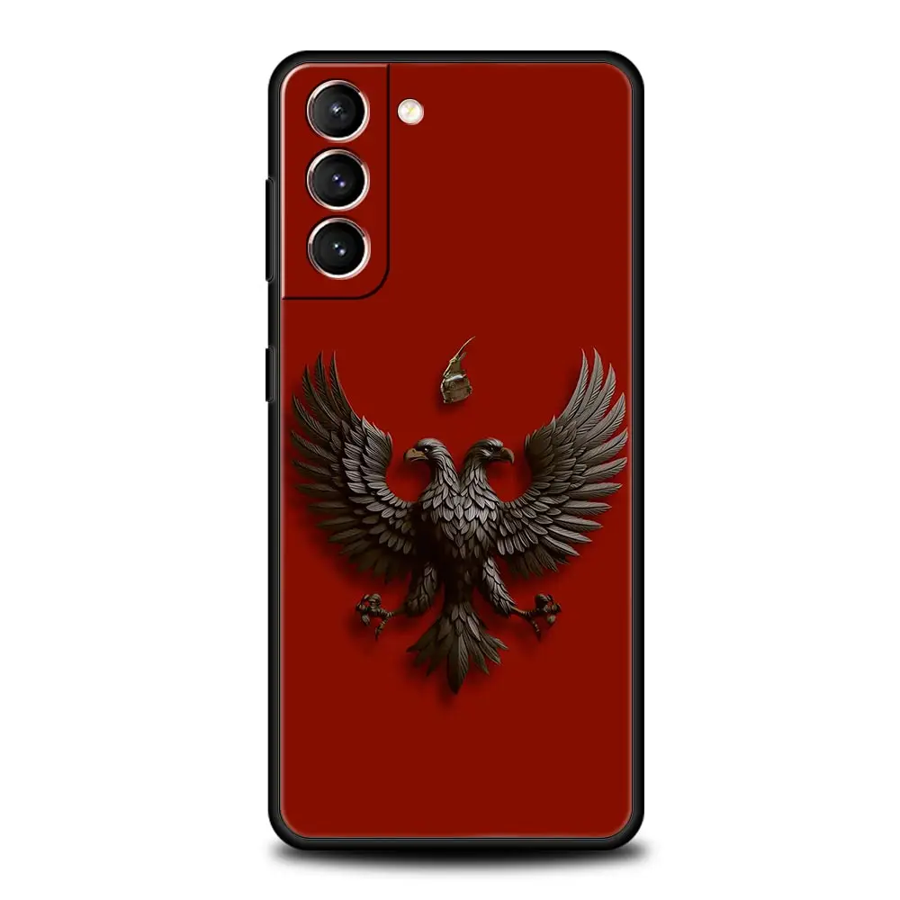 Funda para Teléfono Samsung Galaxy S25 Edge S24 S23 S22 S21 Ultra S20 FE 5G S10 S10E S9 Plus, Cubierta Suave de TPU con la Bandera de Albania - imagen 3